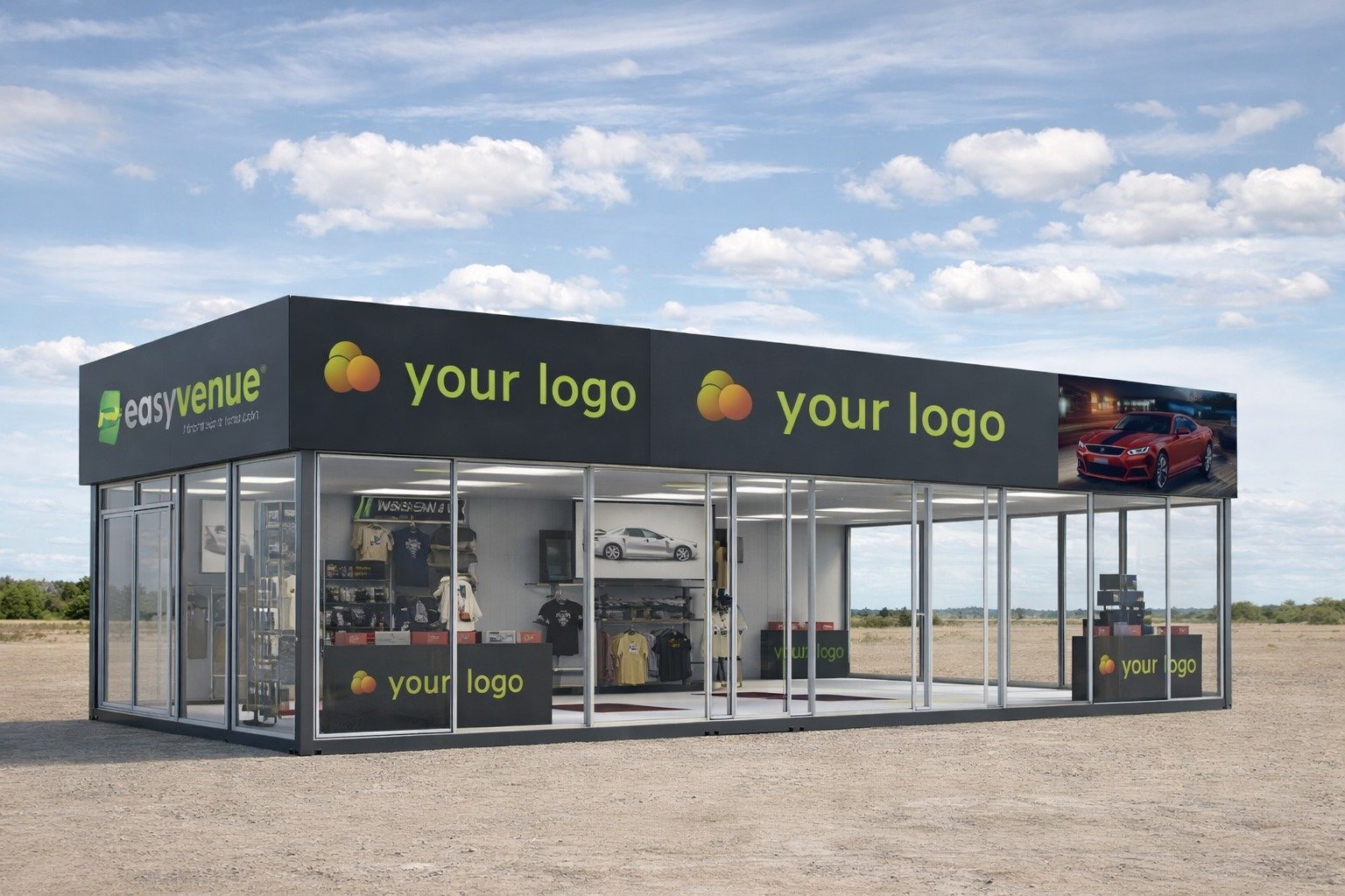 Shipping container pop-up venue project image